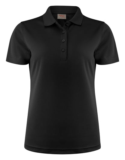 Printer Red Ladies Smash Polo Shirt PR2265029 - Black - Customisable Polos