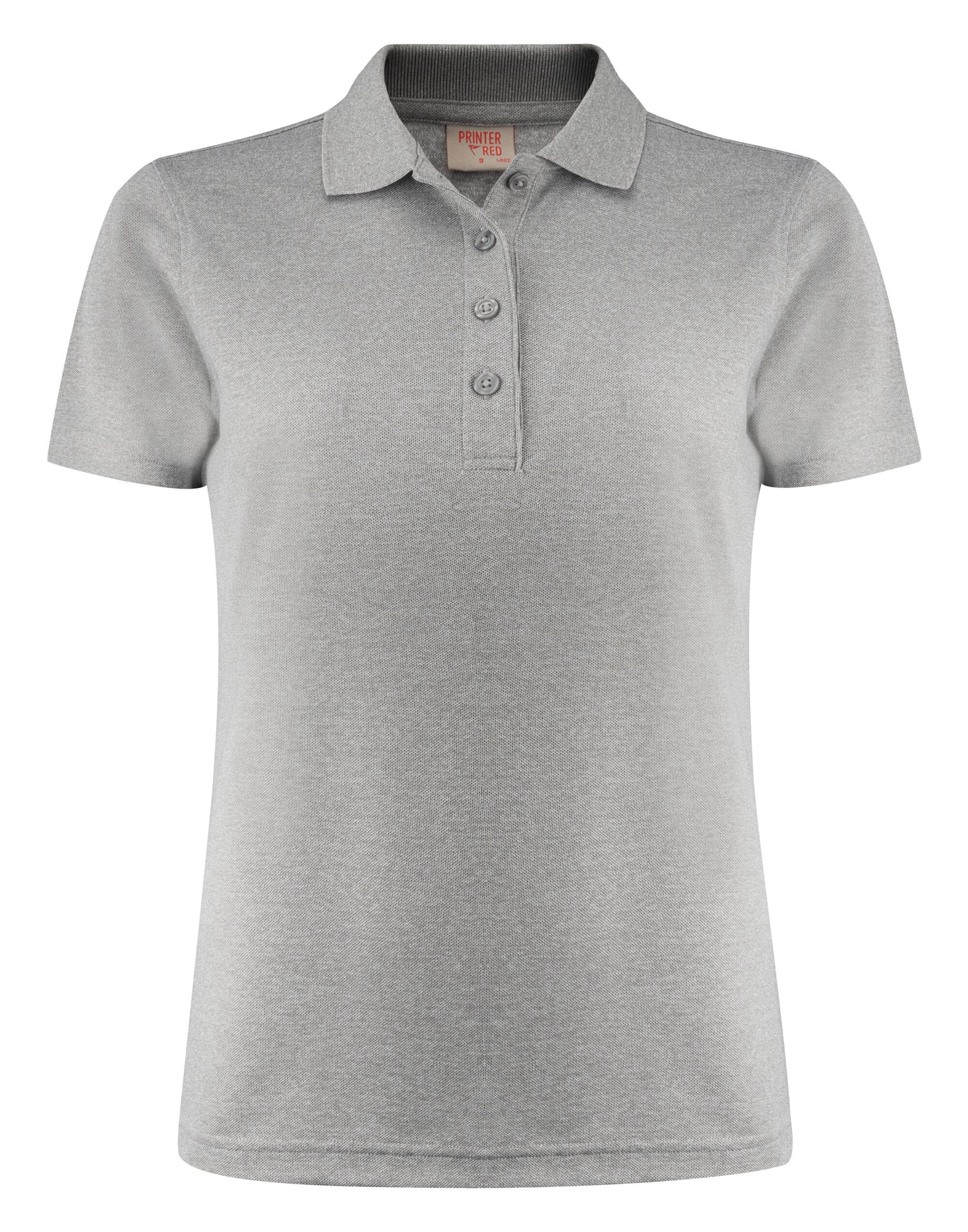 Printer Red Ladies Smash Polo Shirt PR2265029 - Grey Melange - Customisable Polos