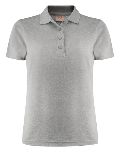 Printer Red Ladies Smash Polo Shirt PR2265029 - Grey Melange - Customisable Polos