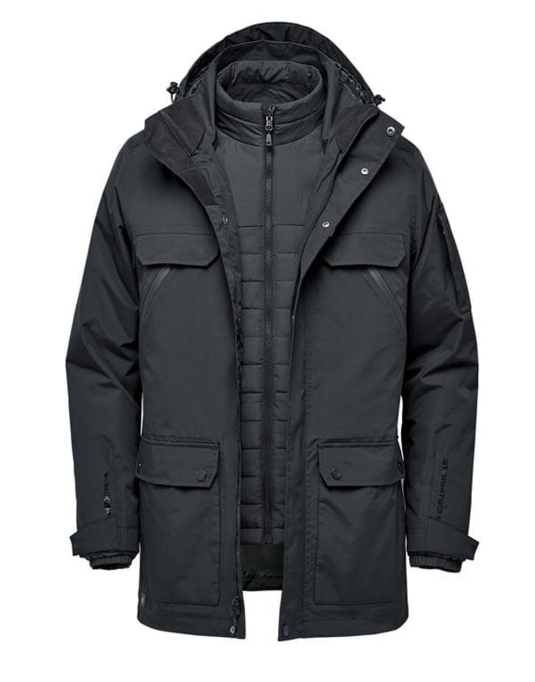 Stormtech Fairbanks 5in1 System Jacket PXR-2 - Black - Customisable Jackets