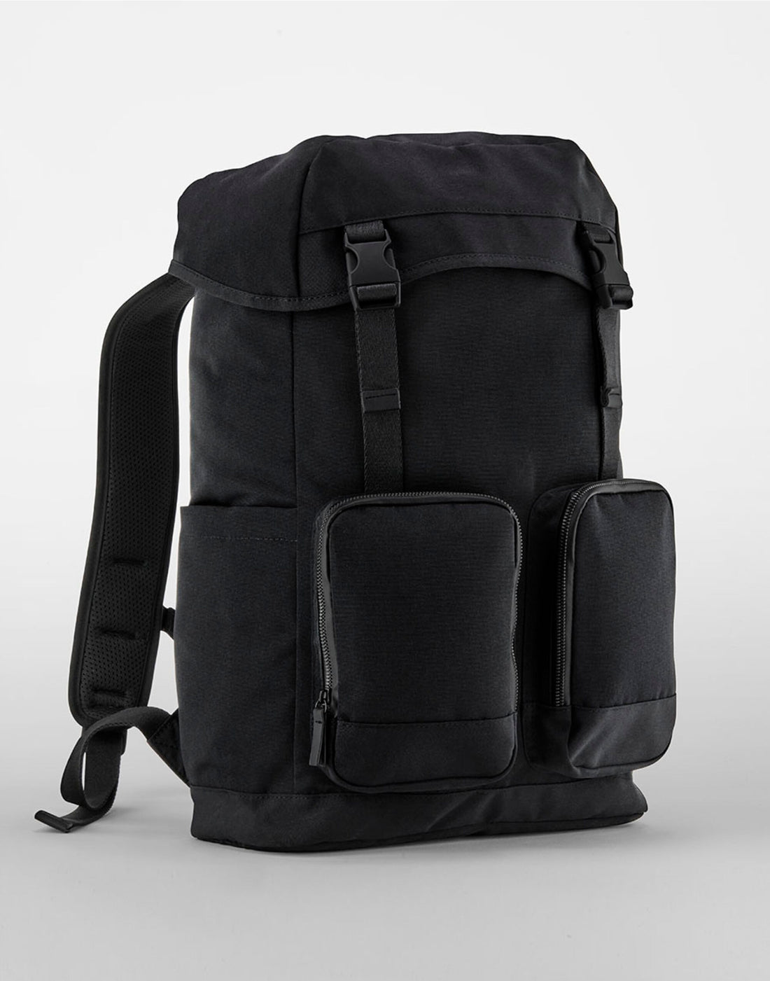 Quadra Stockholm Laptop Rucksack qd270 - Black O S - Customisable Bags