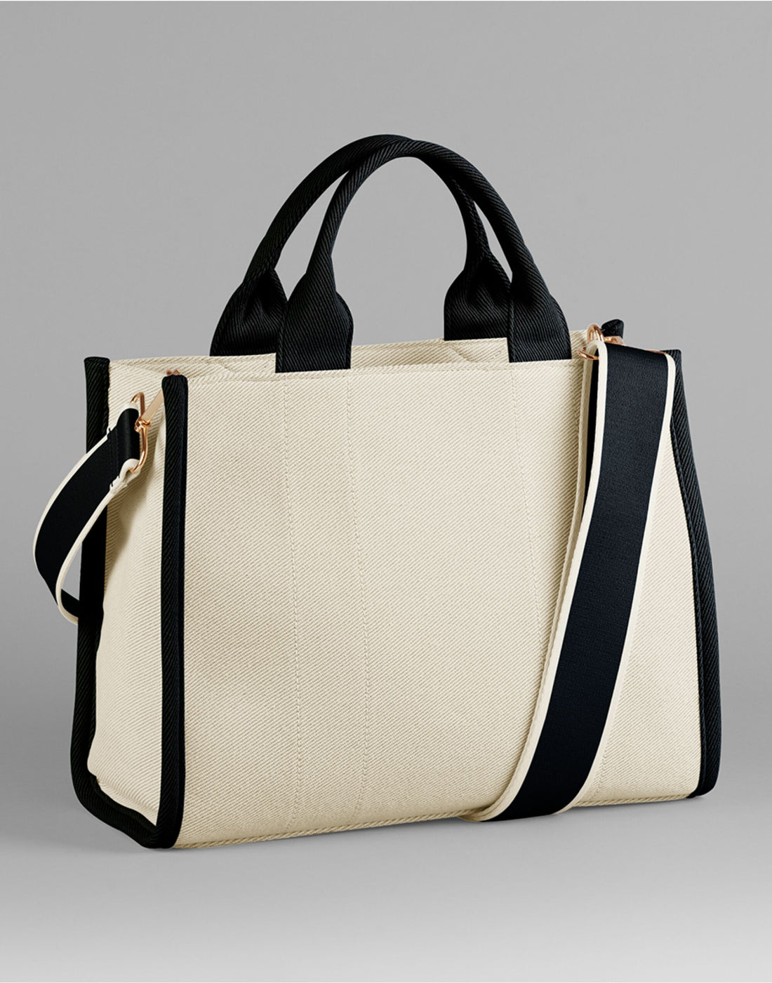 Quadra Puerto Medium Tote QD632 - Natural Black O S - Customisable