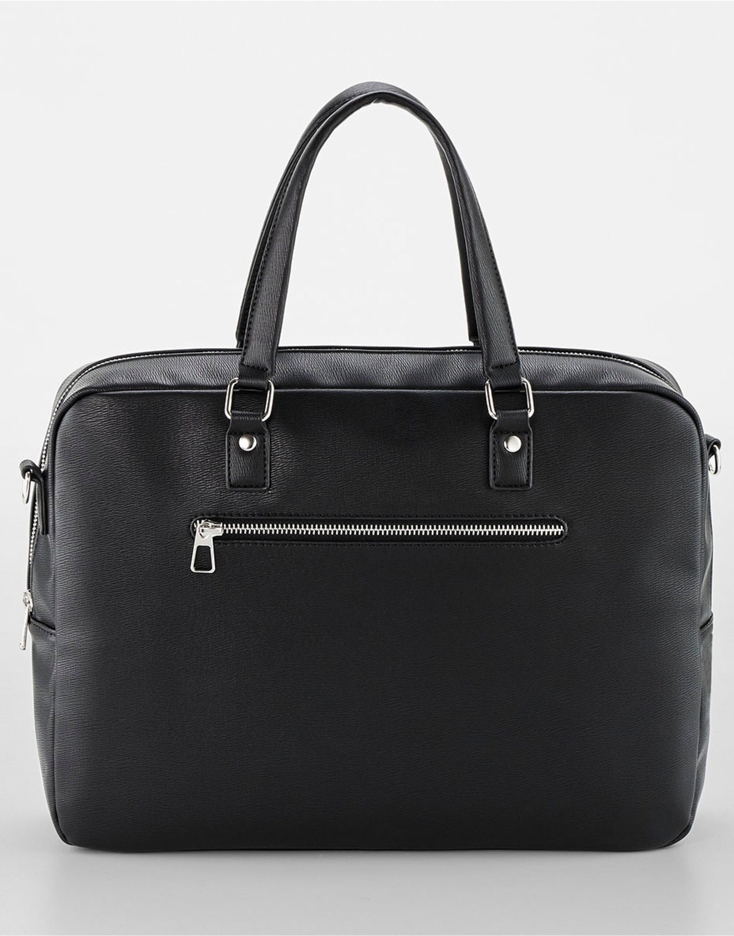 Quadra Tailored Luxe Briefcase qd771 - Black O S - Customisable Bags