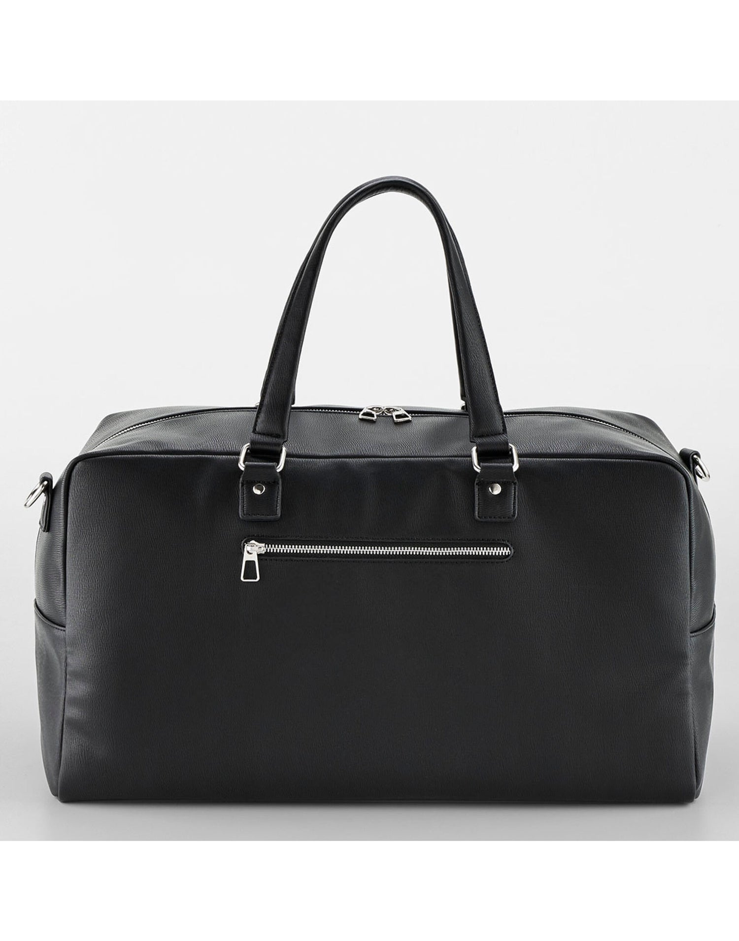 Quadra Tailored Luxe Weekender qd778 - Black O S - Customisable Bags