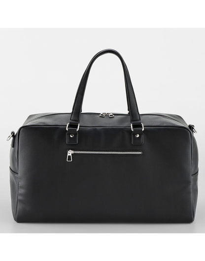 Quadra Tailored Luxe Weekender qd778 - Black O S - Customisable Bags