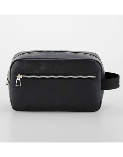 Quadra Tailored Luxe Wash Bag qd779 - Black O S - Customisable Bags