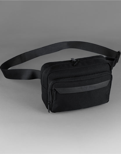 Quadra Airside Cross Body Bag QD815 - Black O S - Customisable Bags
