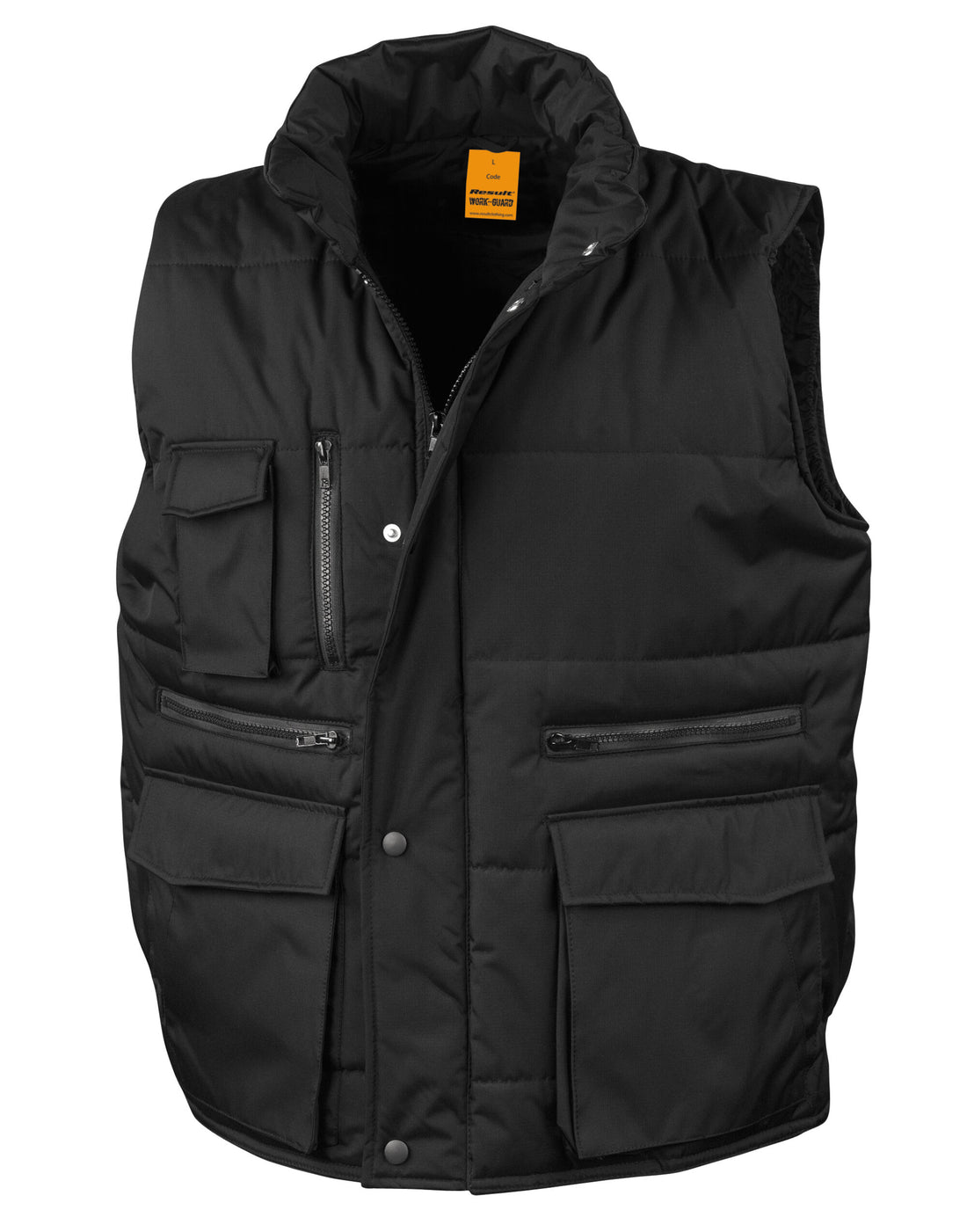 WORK-GUARD by Result Result Workguard Lance Bodywarmer R127X - Black - Customisable