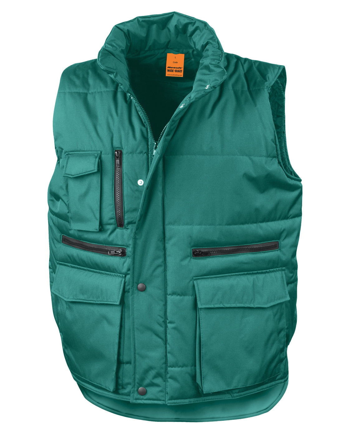 WORK-GUARD by Result Result Workguard Lance Bodywarmer R127X - Bottle Green - Customisable