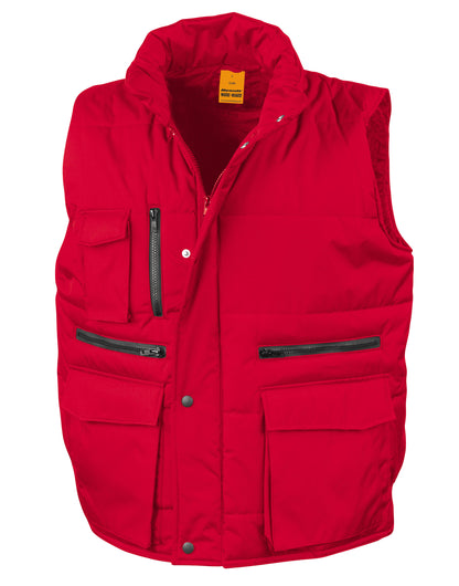 WORK-GUARD by Result Result Workguard Lance Bodywarmer R127X - Red - Customisable