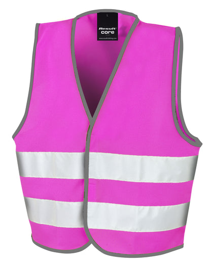 Result Safeguard Result SafeGuard Jr Enhanced Vis Vest R200JEV - Fluorescent Pink - Customisable