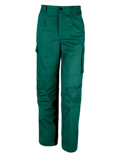 WORK-GUARD by Result Result Workguard Action Trousers (Long) R308ML - Bottle Green - Customisable Trousers
