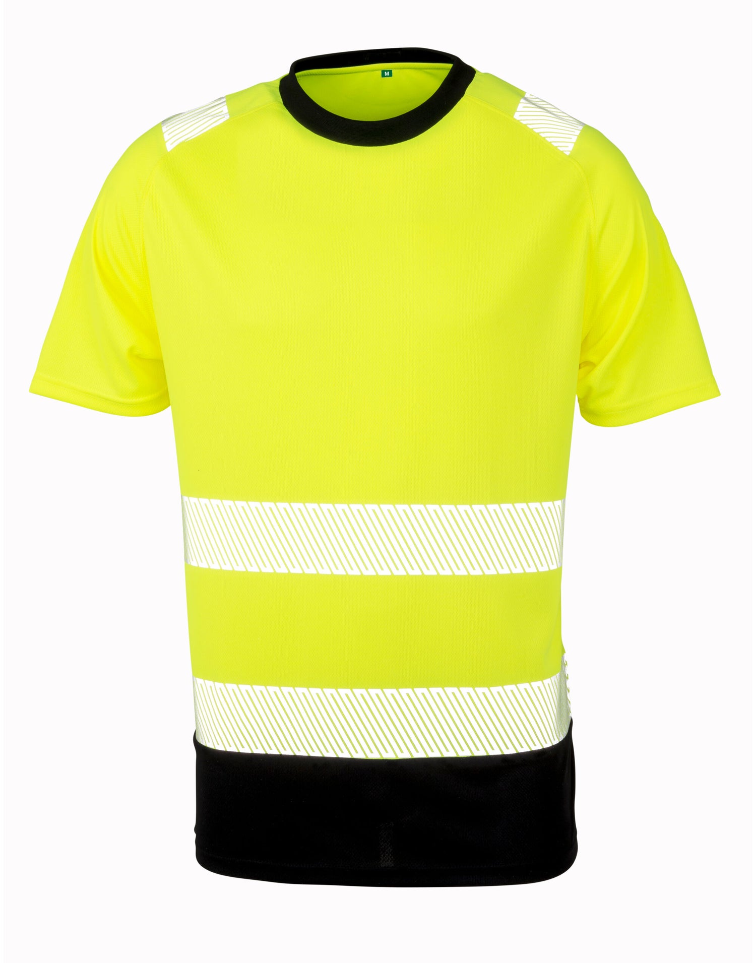 Result Recycled Safety T Shirt R502X - Fluoresent Yellow - Customisable T-Shirts