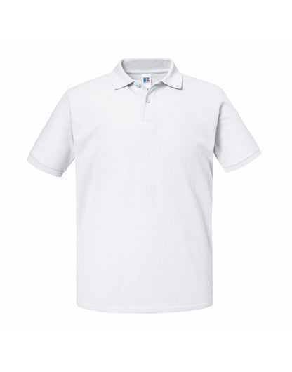 Russell Collection Russell Authentic Eco Polo R570M - White - Customisable Polos