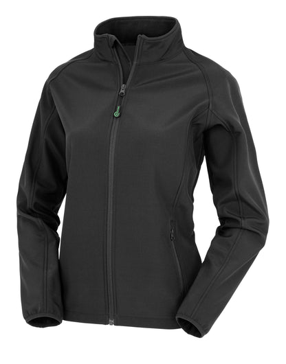 Result Reult Recycled Ladies Printable Softshel R901F - Black - Customisable Outerwear