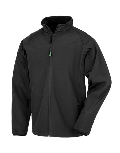 Result Genuine Recycled Result Recycled Jnr &amp; Youth Softshell R901JY - Black - Customisable Jacket