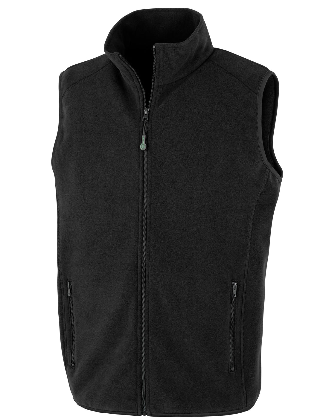 Result Recycled Unisex Fleece Bodywarmer R904X - Black - Customisable Bodywarmer