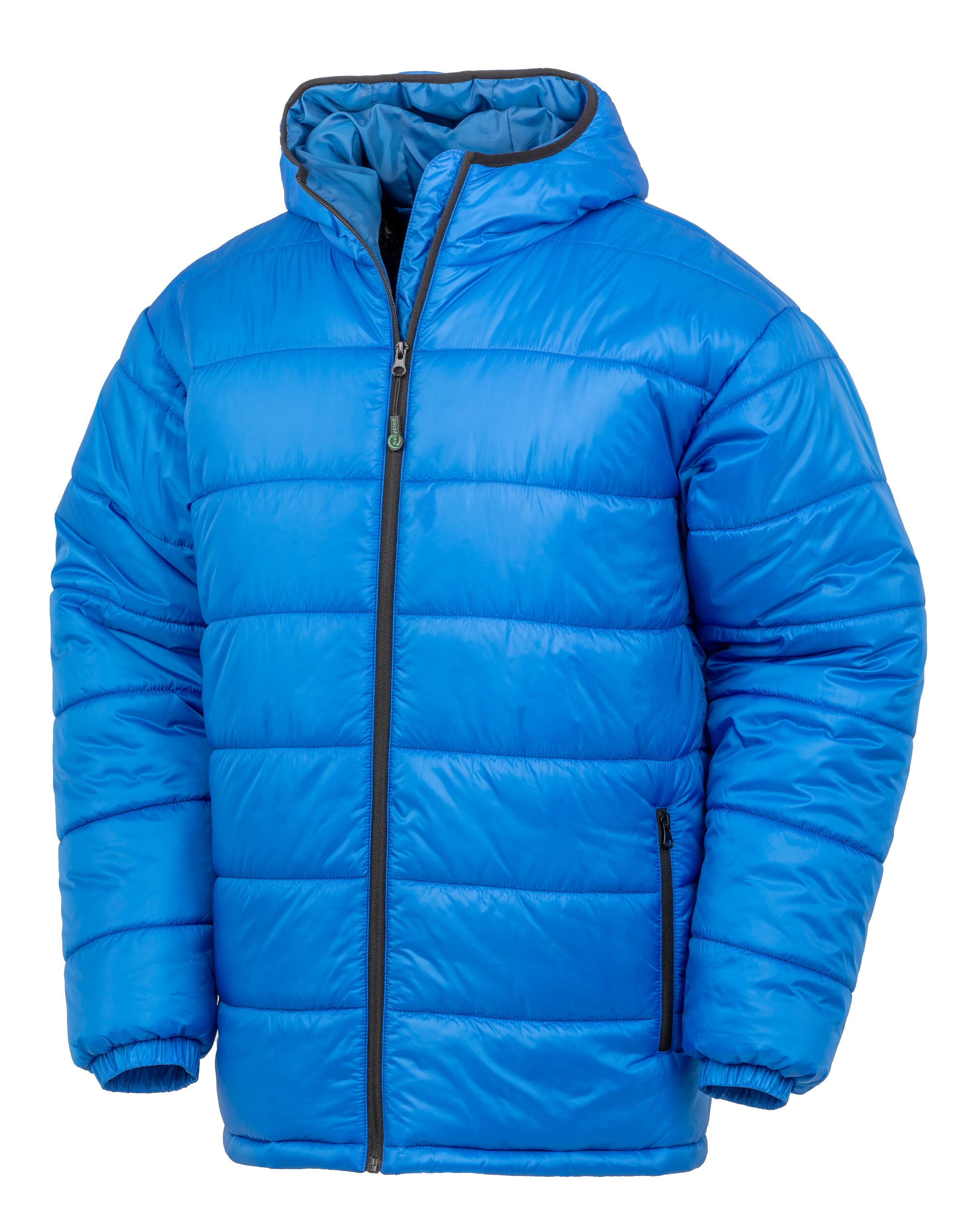 Result Recycled Hooded Padded Parka R910X - Royal Blue - Customisable Outerwear