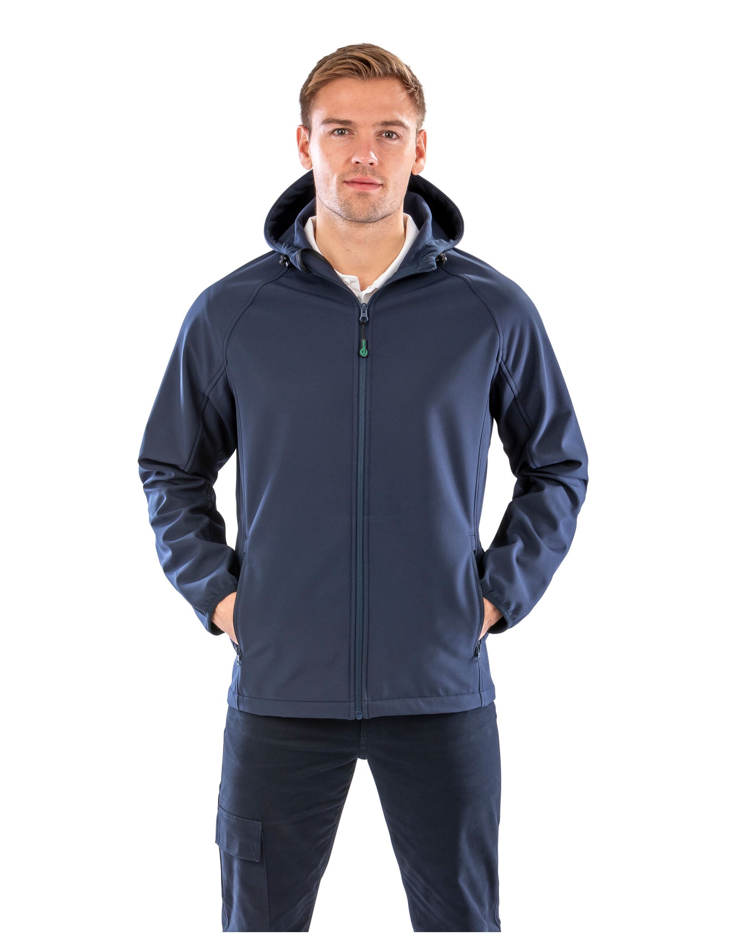 Result Mens Recycled Pable Hood Sshell R911M - Navy - Customisable Jacket