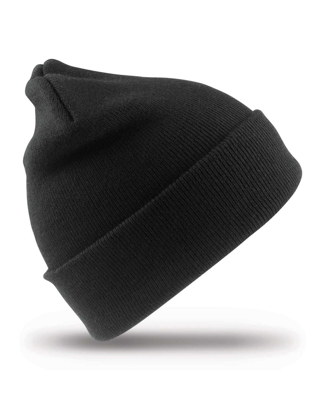 Result Recycled Woolly Ski Hat rc929x - Black O S - Customisable Hats