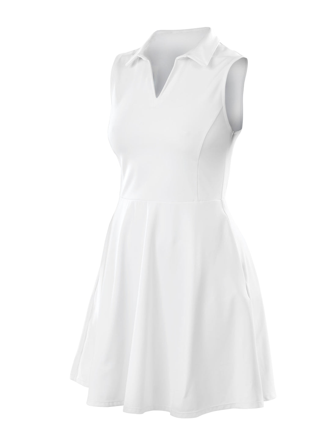 Spiro Recycled Ladies Fitness Dress S799F - White - Customisable