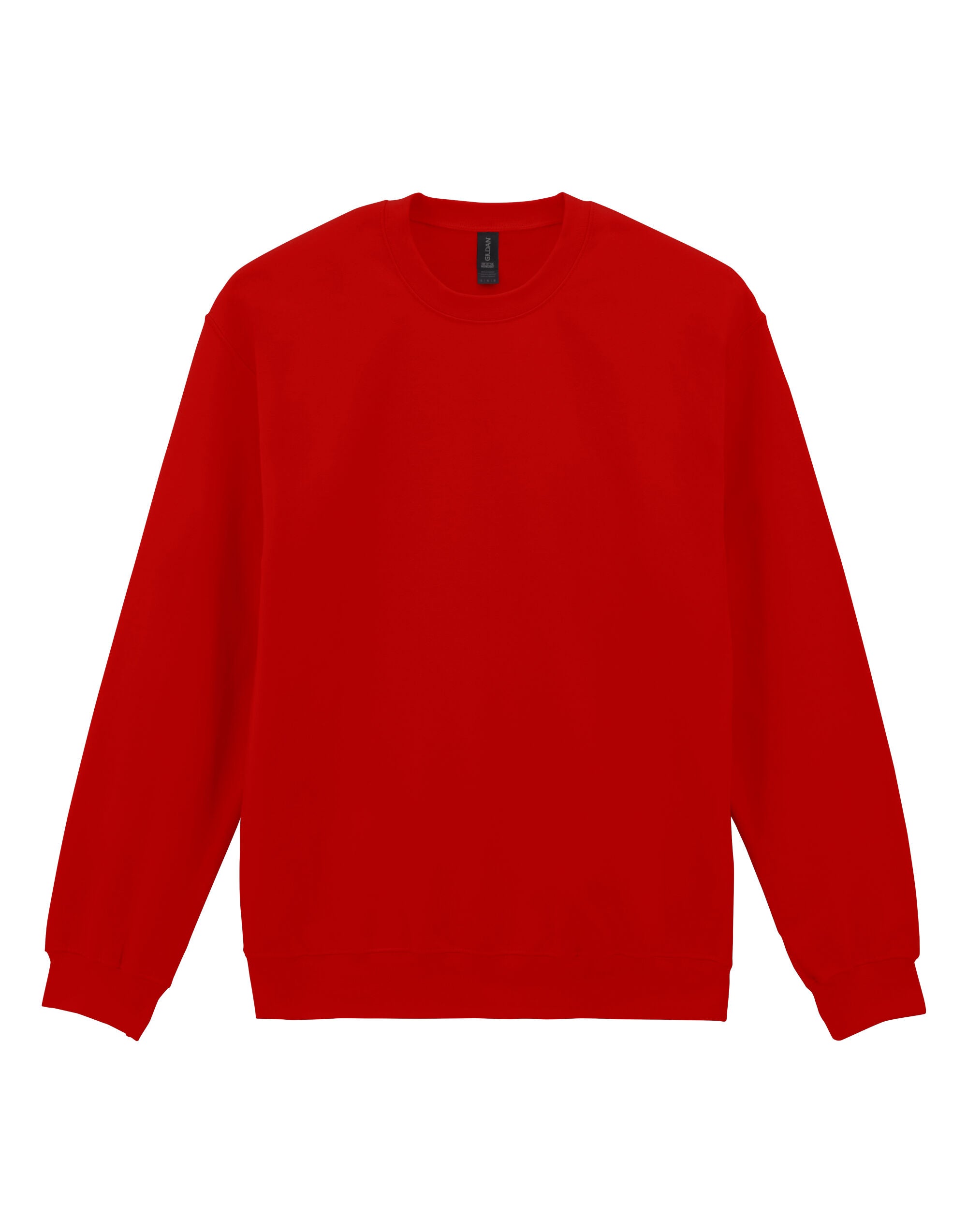 Softstyle Midweight Fleece Adult Crewneck - Red -SF000 - Red - Customisable Sweatshirts And Hoodies