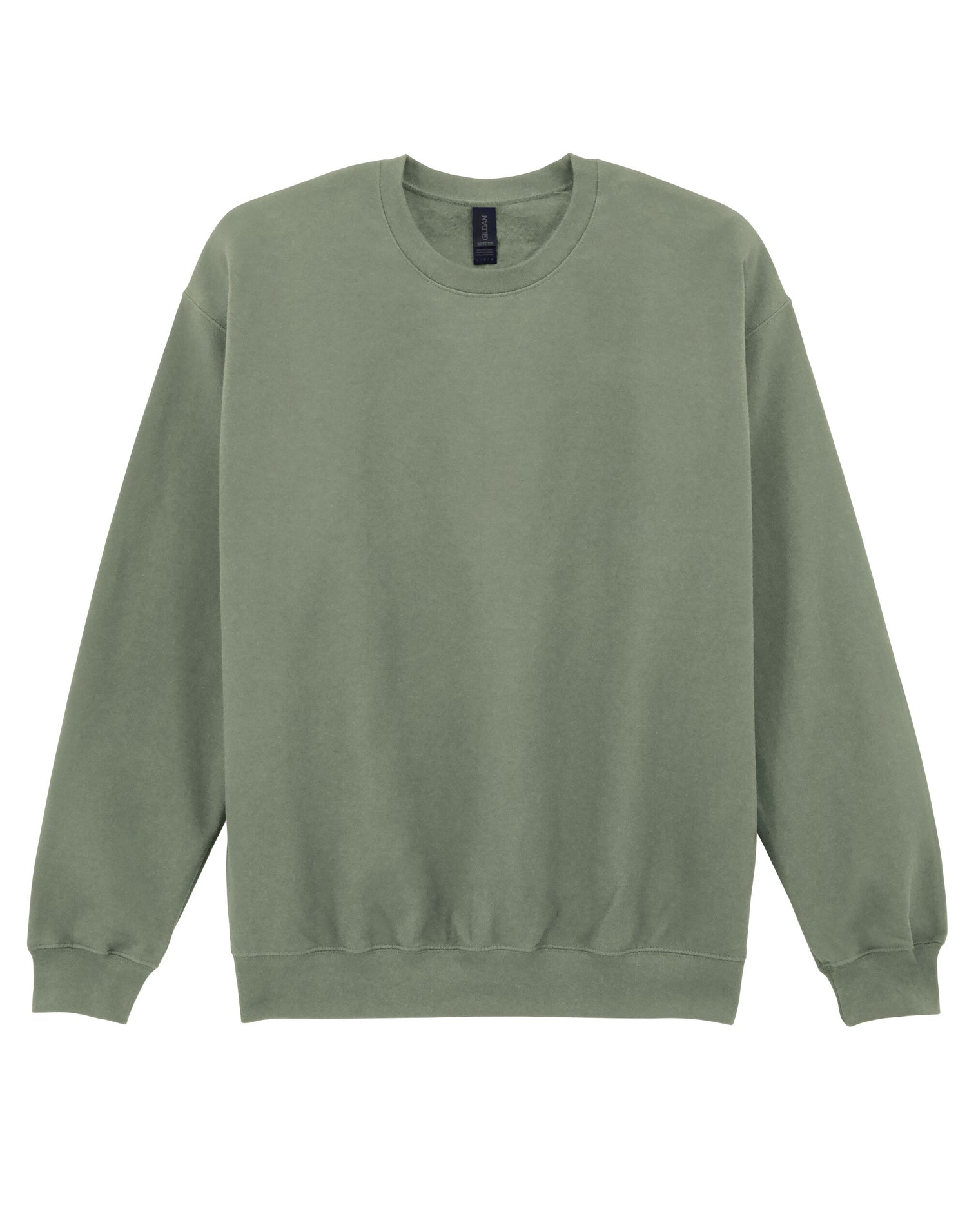 Softstyle Midweight Fleece Adult Crewneck - Sage -SF000 - Sage - Customisable Sweatshirts And Hoodies