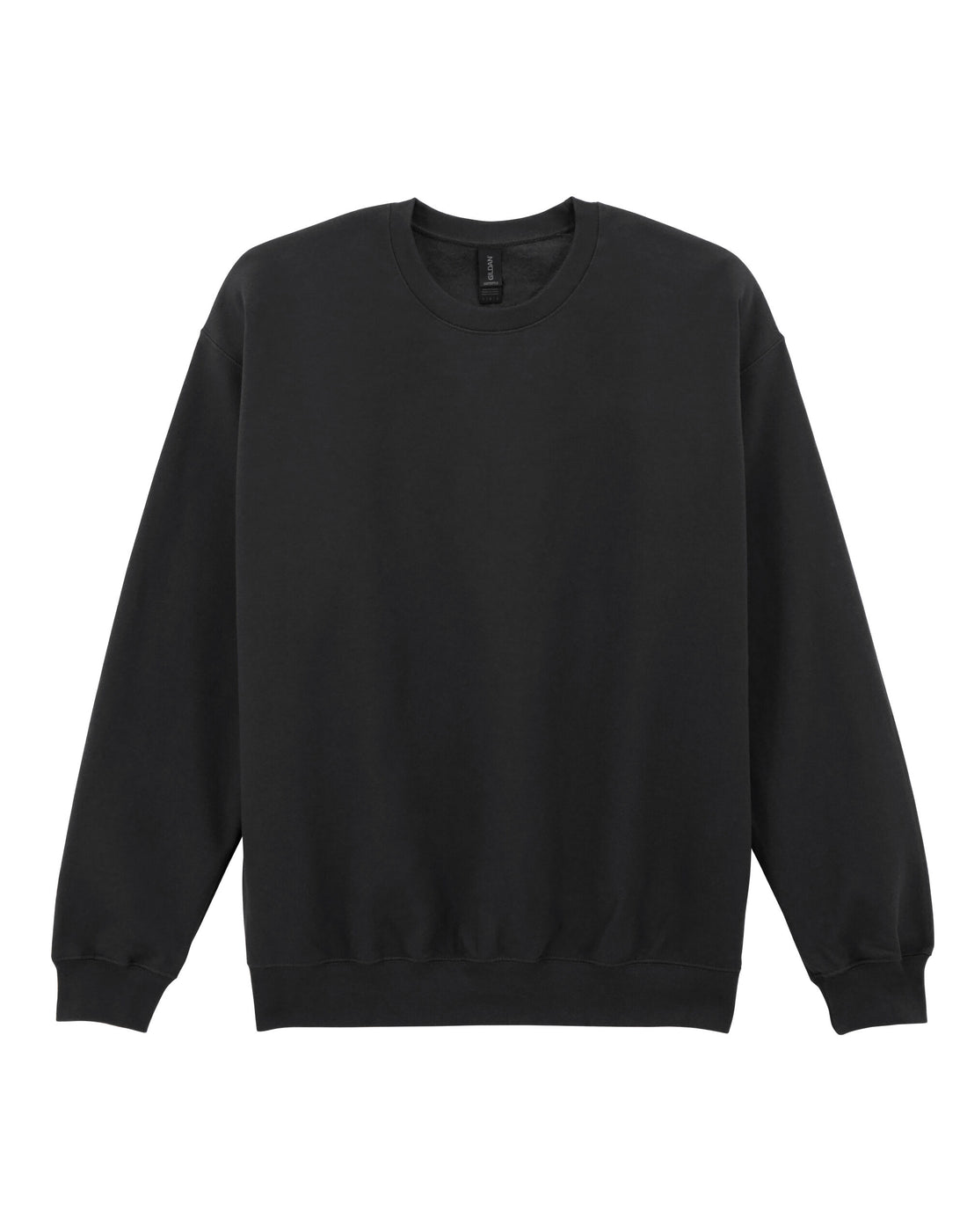 Softstyle Midweight Fleece Adult Crewneck - Black -SF000 - Black - Customisable Sweatshirts And Hoodies