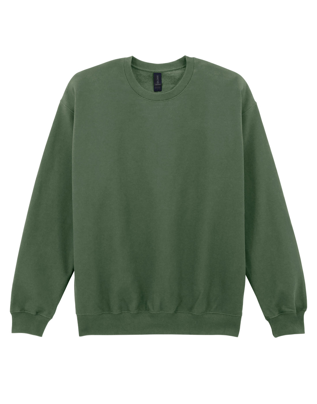 Softstyle Midweight Fleece Adult Crewneck - Military Green -SF000 - Military Green - Customisable Sweatshirts And Hoodies