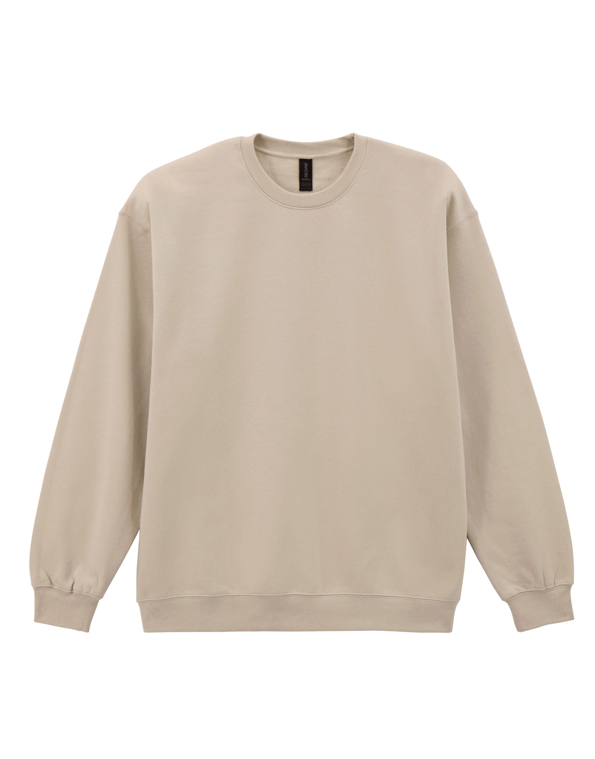 Softstyle Midweight Fleece Adult Crewneck - Sand -SF000 - Sand - Customisable Sweatshirts And Hoodies