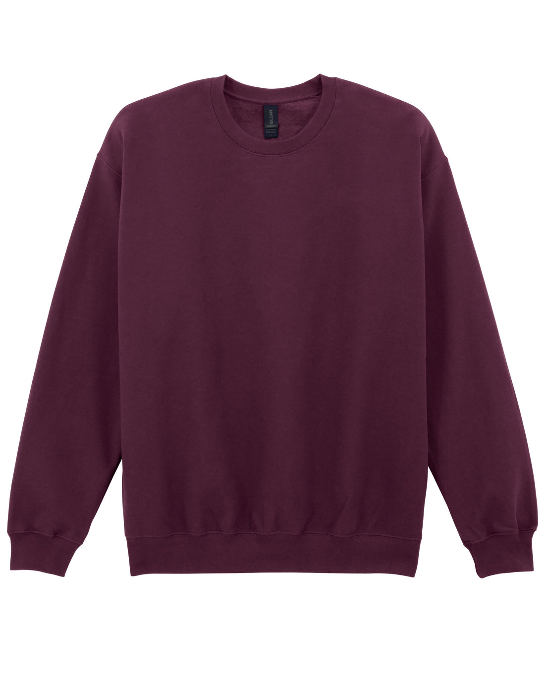 Softstyle Midweight Fleece Adult Crewneck - Maroon -SF000 - Maroon - Customisable Sweatshirts And Hoodies