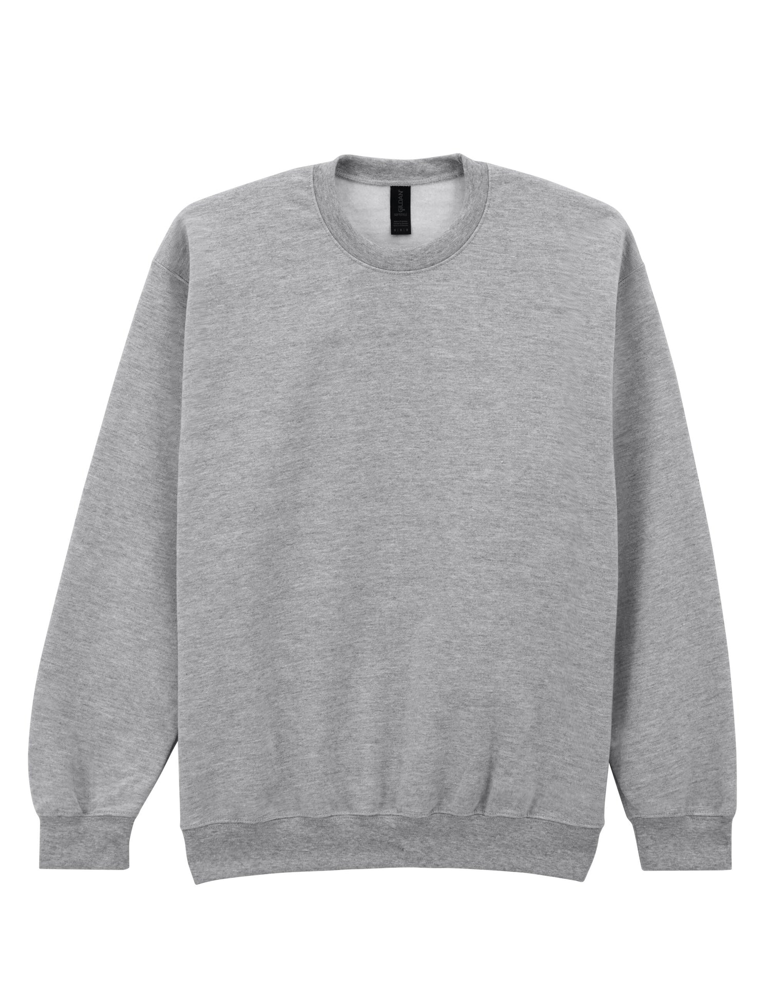 Softstyle Midweight Fleece Adult Crewneck - Sport Grey -SF000 - Sport Grey (RS) - Customisable Sweatshirts And Hoodies