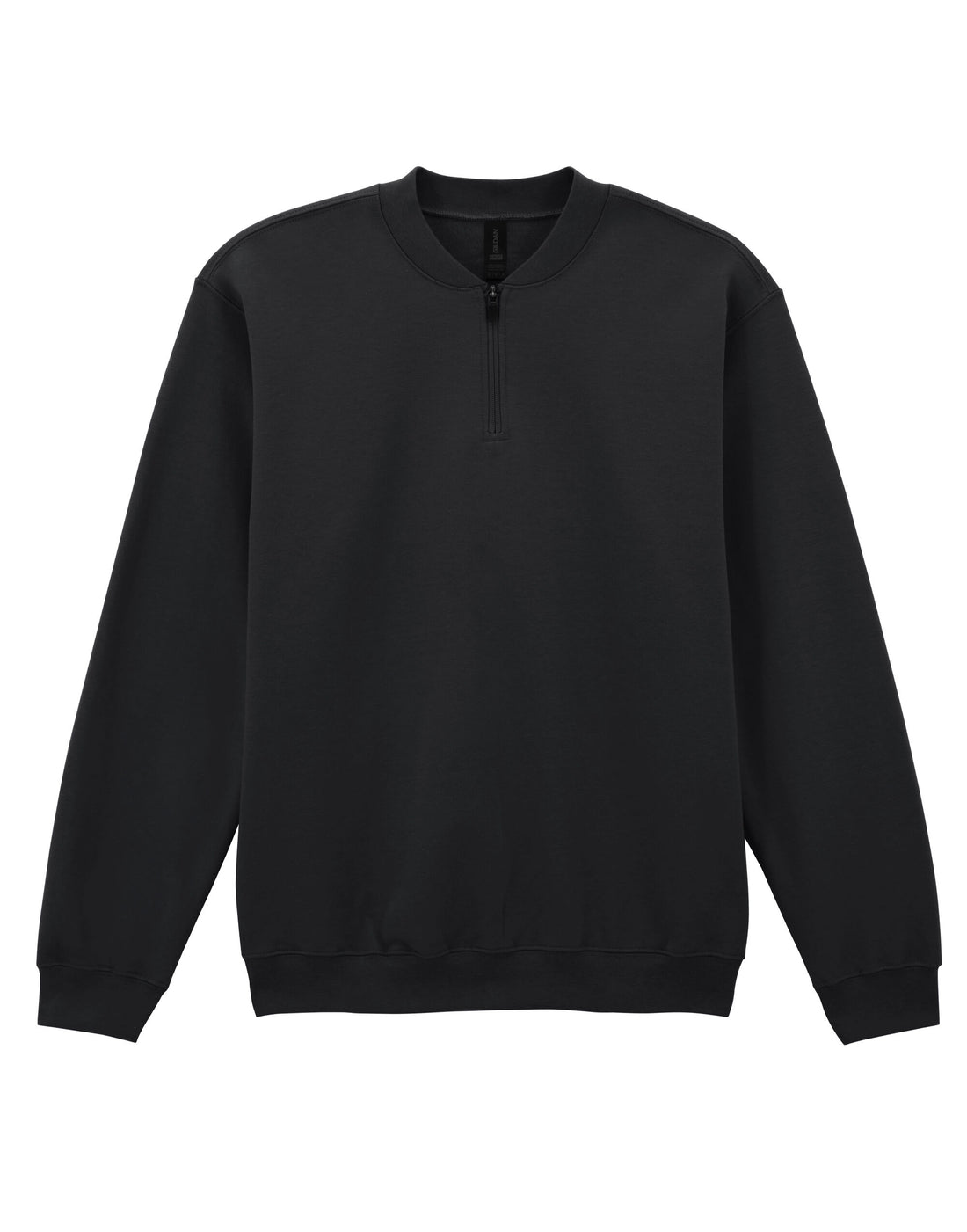Gildan Softstyle Midweight 1/4 Zip Sweat SF008 - Black - Customisable Hoodies