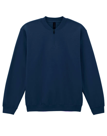 Gildan Softstyle Midweight 1/4 Zip Sweat SF008 - Navy Blue - Customisable Hoodies