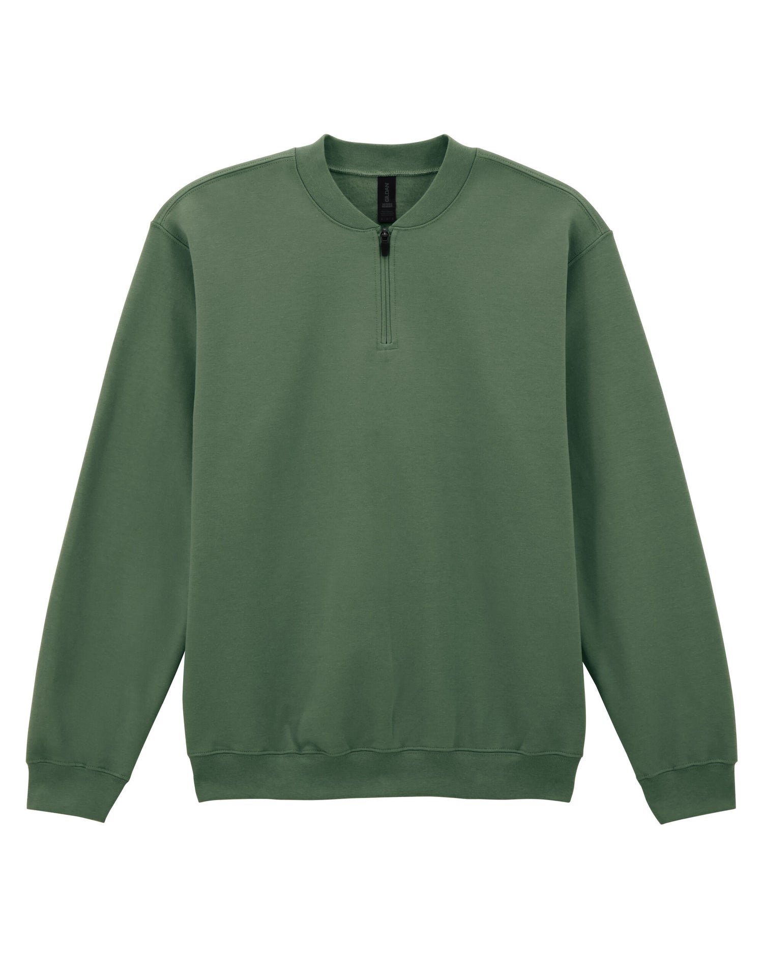 Gildan Softstyle Midweight 1/4 Zip Sweat SF008 - Military Green - Customisable Hoodies