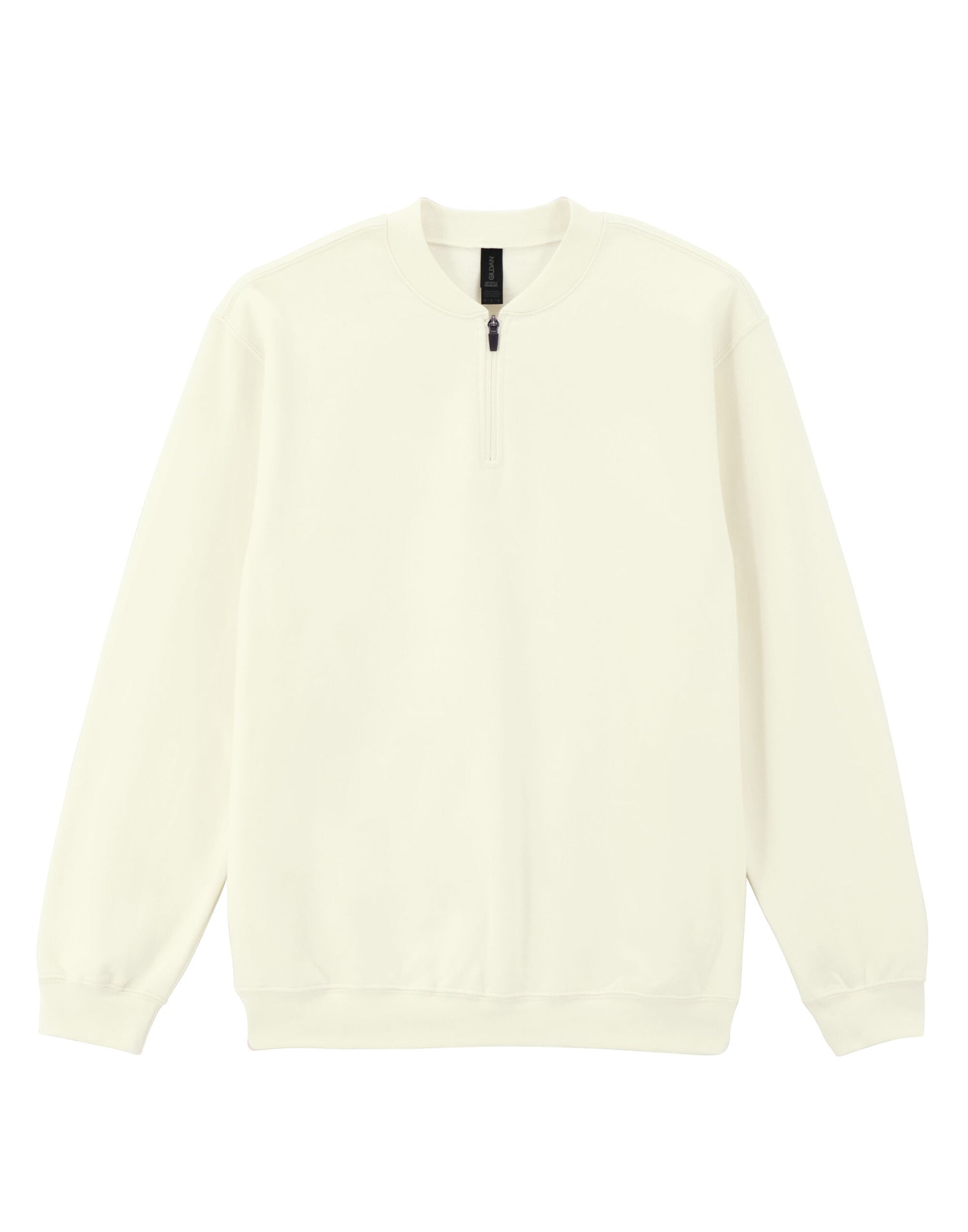Gildan Softstyle Midweight 1/4 Zip Sweat SF008 - Off White - Customisable Hoodies