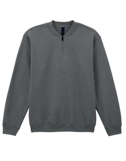 Gildan Softstyle Midweight 1/4 Zip Sweat SF008 - Charcoal - Customisable Hoodies