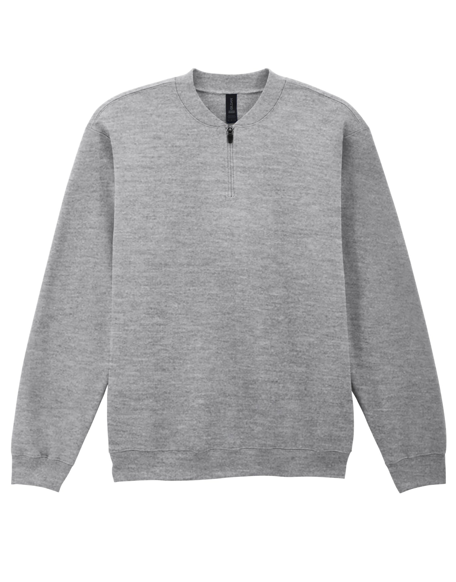 Gildan Softstyle Midweight 1/4 Zip Sweat SF008 - Sport Grey (RS) - Customisable Hoodies