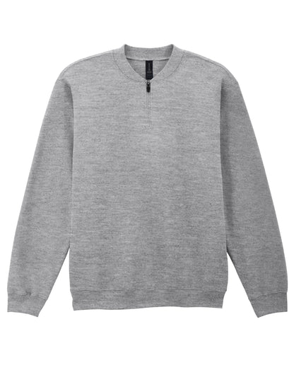 Gildan Softstyle Midweight 1/4 Zip Sweat SF008 - Sport Grey (RS) - Customisable Hoodies
