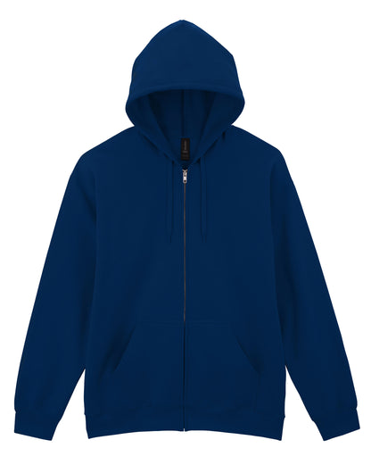 Gildan Softyle Midweight Full Zip Hoody SF600 - Navy Blue - Customisable Hoodies