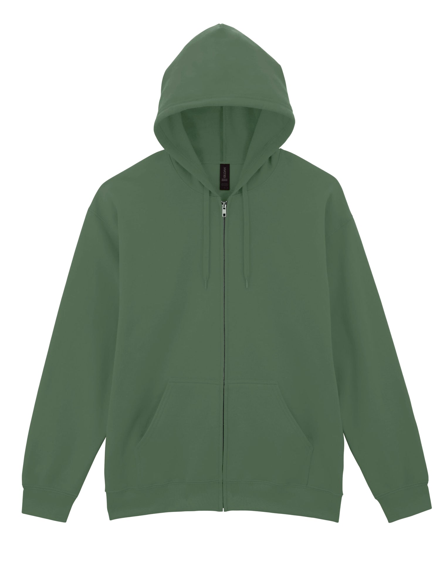 Gildan Softyle Midweight Full Zip Hoody SF600 - Military Green - Customisable Hoodies