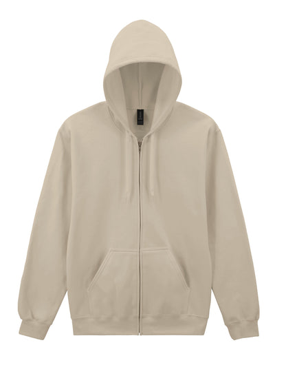 Gildan Softyle Midweight Full Zip Hoody SF600 - Sand - Customisable Hoodies