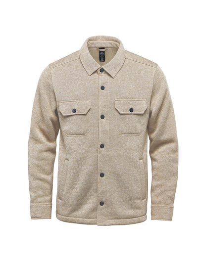 Stormtech Mens Avalanche Fleece Shirt SNF1 SNF-1 - Oatmeal Heather - Customisable Shirts