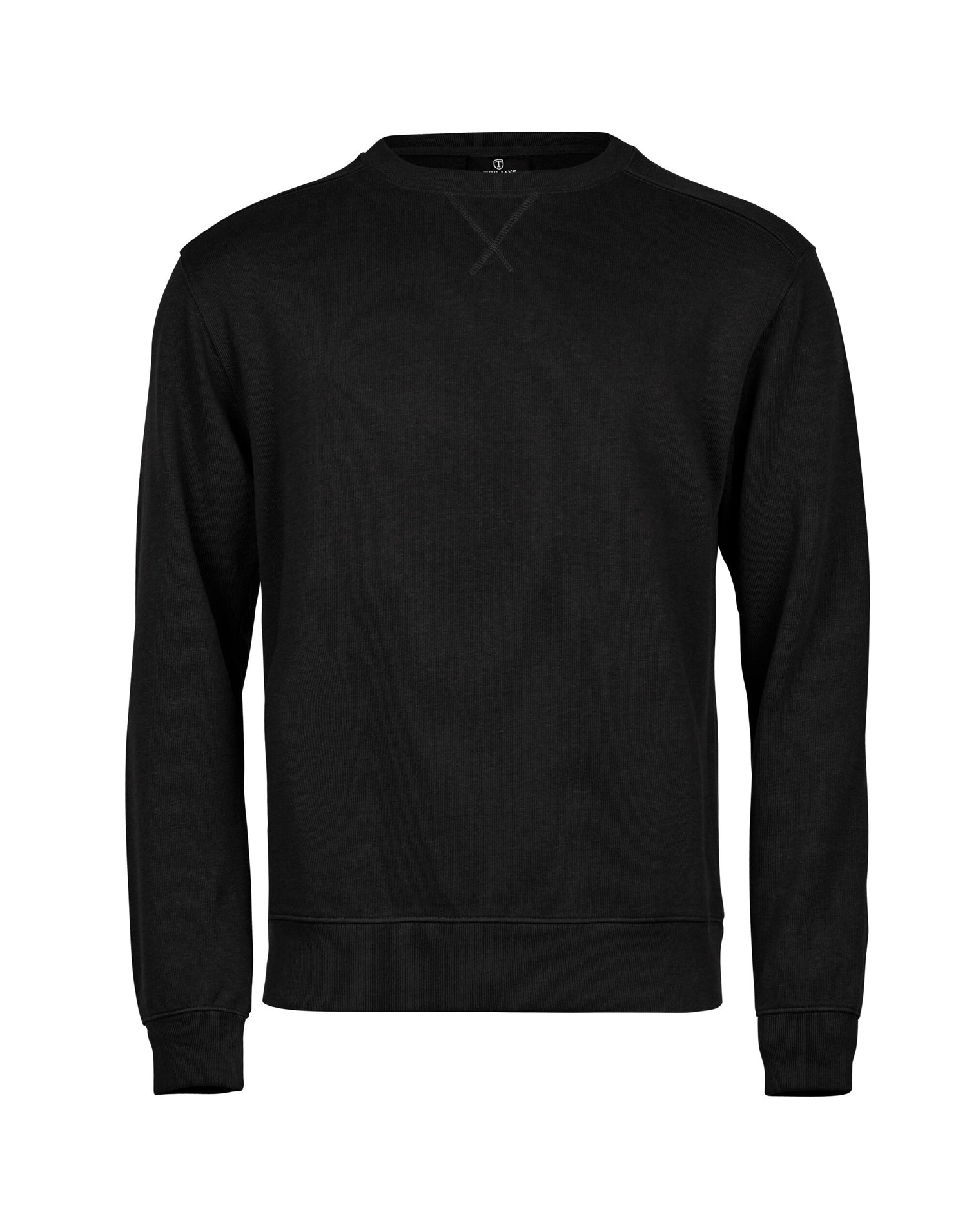 Tee Jays Ribbed Interlock Crewneck TJ5504 - Black - Customisable Sweatshirts