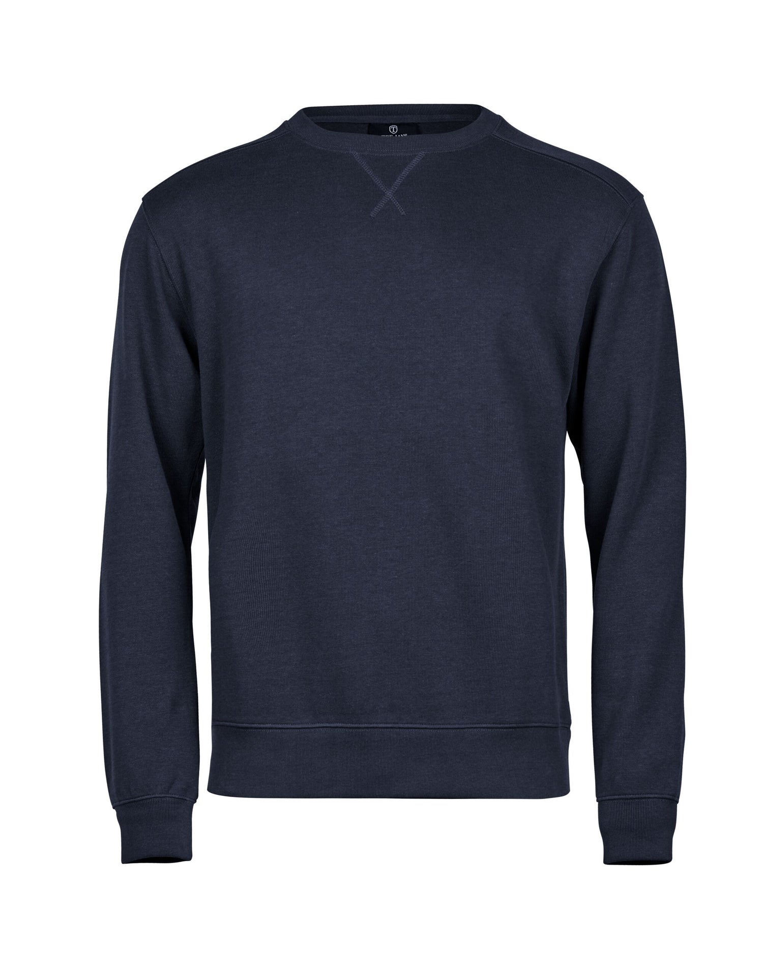 Tee Jays Ribbed Interlock Crewneck TJ5504 - Navy - Customisable Sweatshirts