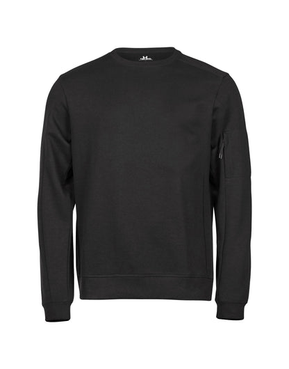 Tee Jays Athletic Crew Neck Sweat TJ5700 - Black - Customisable Sweatshirts