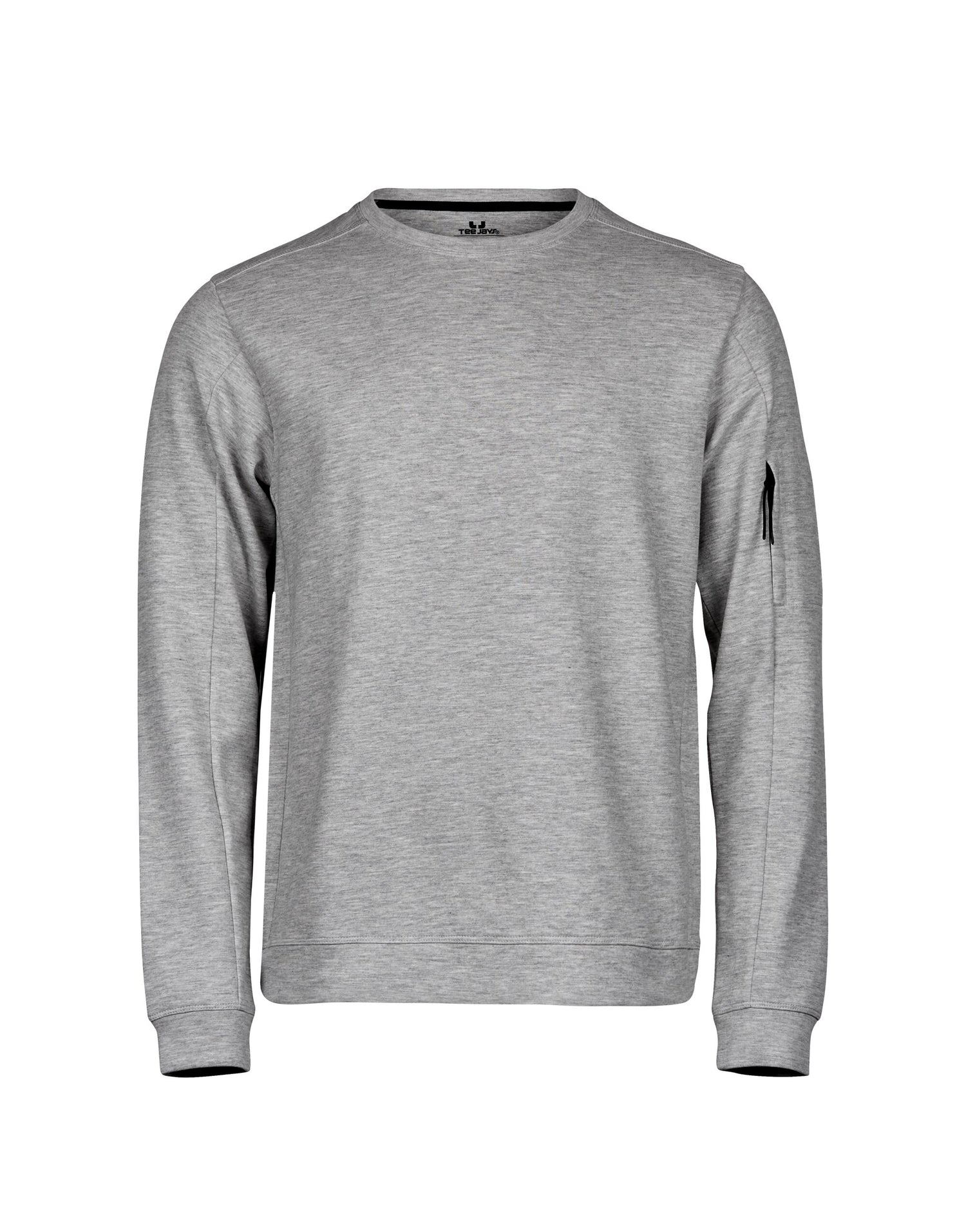 Tee Jays Athletic Crew Neck Sweat TJ5700 - Heather Grey - Customisable Sweatshirts