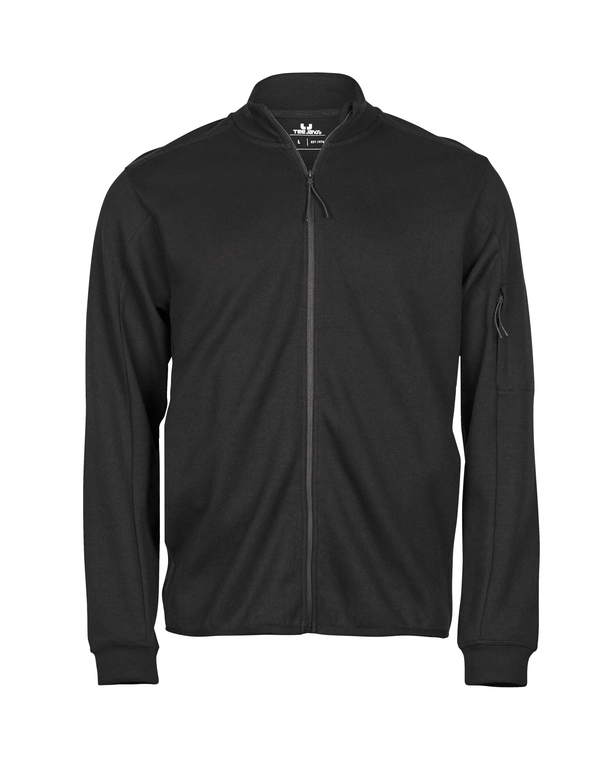Tee Jays Athletic Full Zip Cardigan TJ5704 - Black - Customisable Cardigans