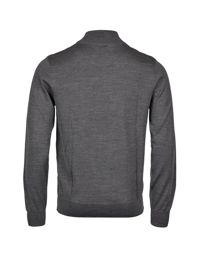 Tee Jays Mens Half Zip TJ6010 - Grey Melange - Customisable Jumper