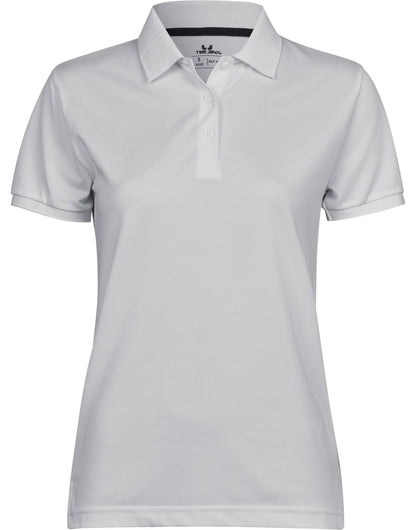 Tee Jays Ladies Club Polo TJ7001 - White - Customisable Polos